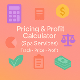 Pricing & Profit Calculator (Spa Services)
